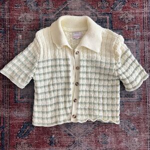 Kimchi Blue Knit Cropped Blouse